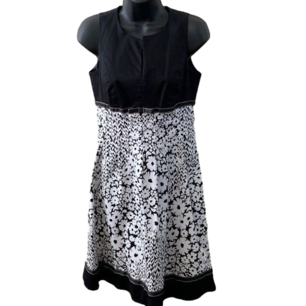 𝅺PERCEPTIONS Floral Sleeveless Dress Tank S…